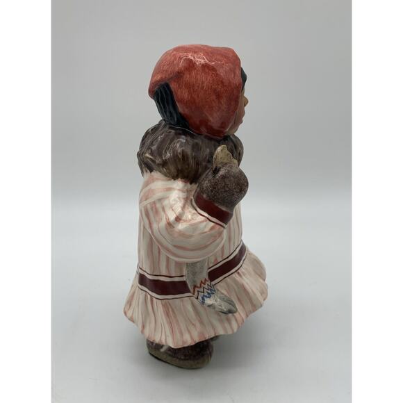 Vintage C Alan Johnson Figurine Alaskan Inuit Sophie AL93 1989 HTF Read - Picture 5 of 8